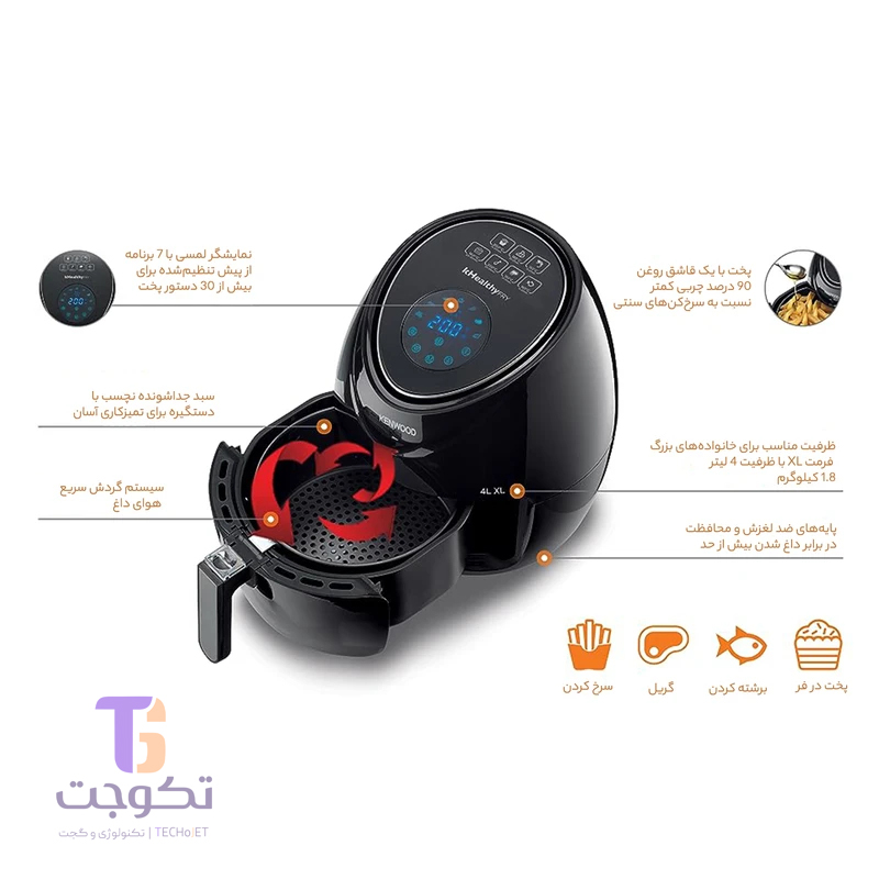 سرخکن بدون روغن کنوود مدل HFP50