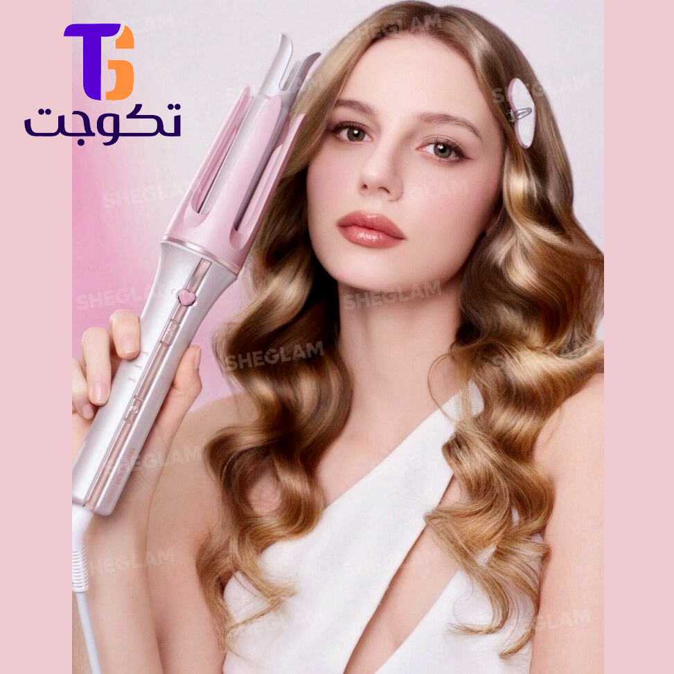 دستگاه کرلی شیگلم صورتی سایز 25 میل