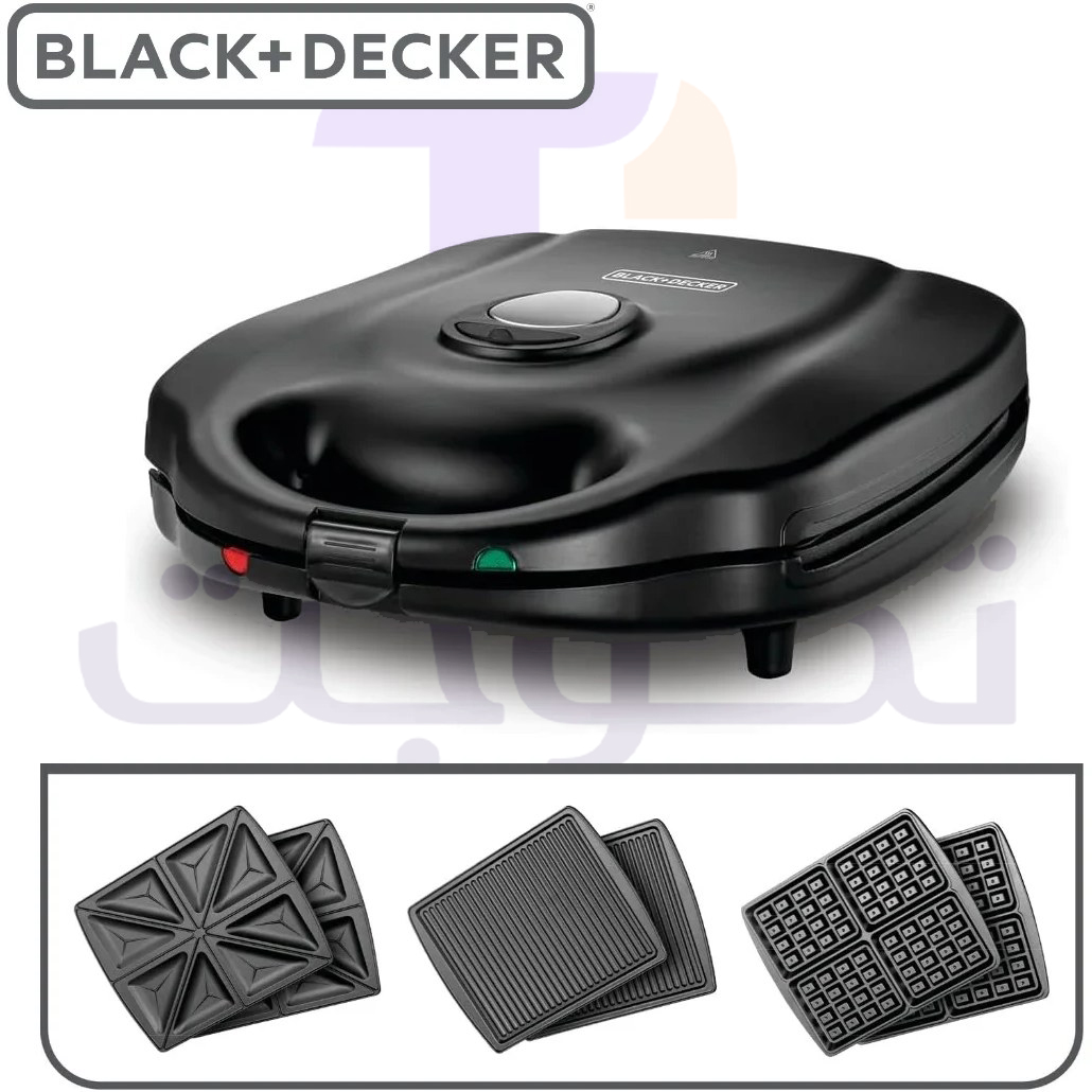 ساندویچ ساز بلک اند دکر TS4130 | خرید اسنک ساز Black+Decker