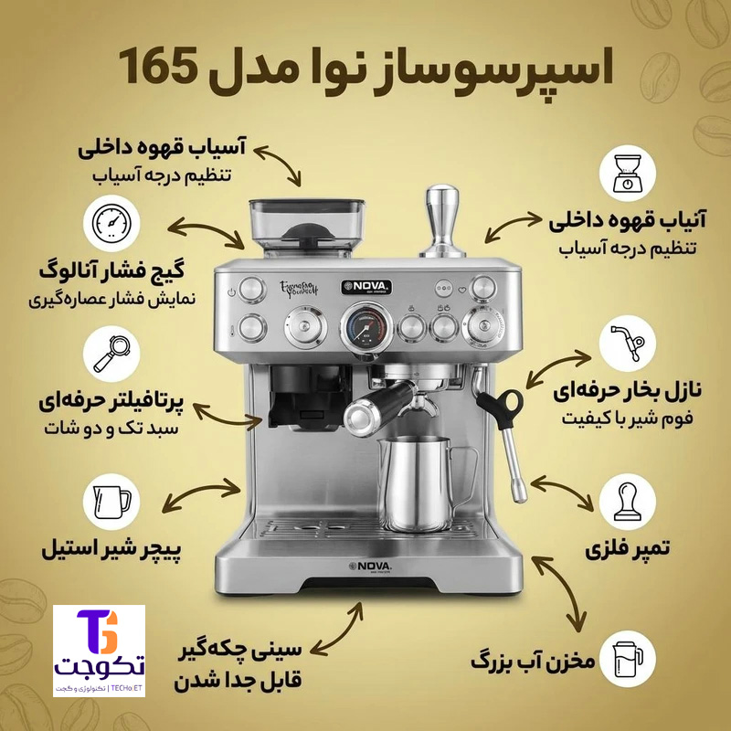 اسپرسوساز نوا مدل NCM-165EXPGR