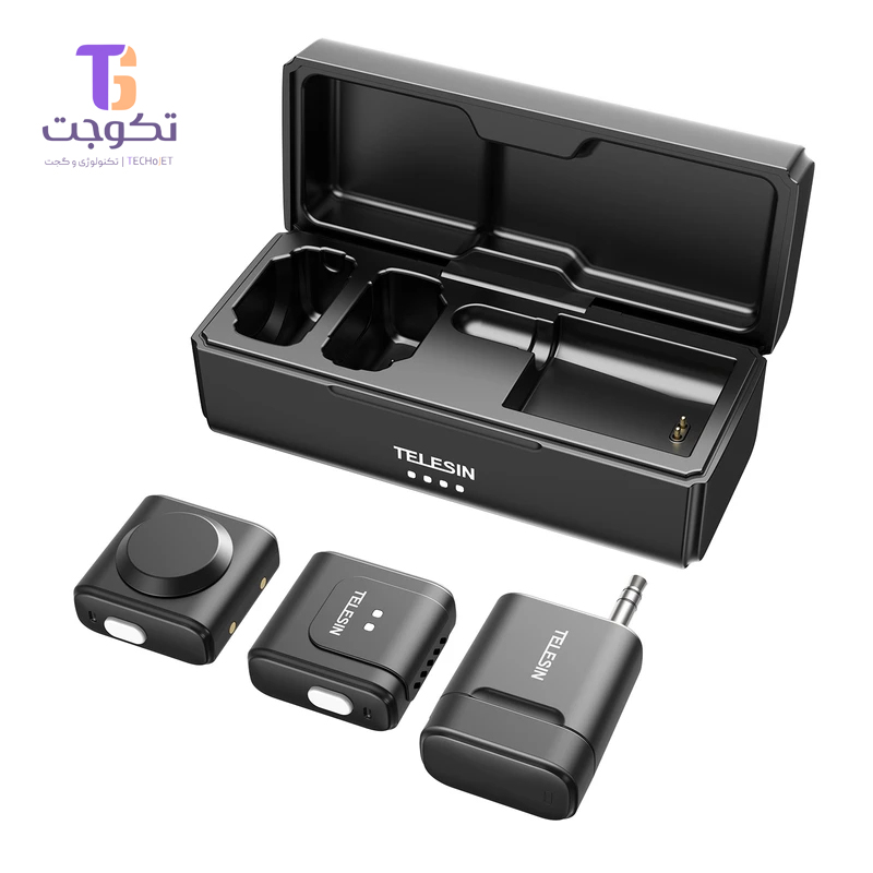 میکروفون یقه ای telesin مدل p5-mpc-14