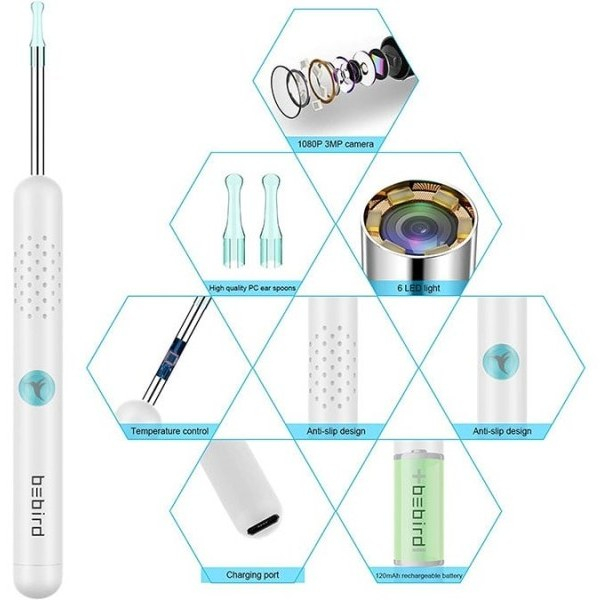 گوش پاک کن برقی ببیرد مدل Visual Ear cleaner (R1+)